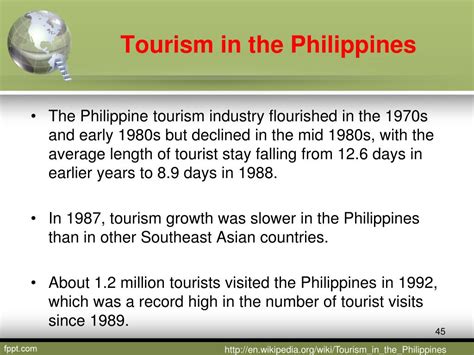 History of Philippine Tourism .